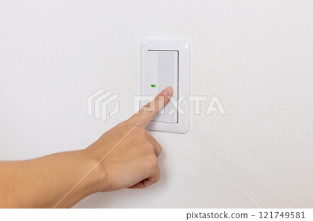 Light switch in the room 121749581