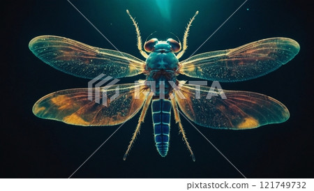 Brilliant bioluminescent creature 121749732