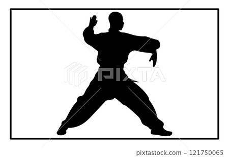 kungfu wushu tai chi silhouettes, Tai Chi Chuan man silhouette kungfu wushu tai chi silhouettes, Tai Chi Chuan man silhouette 121750065