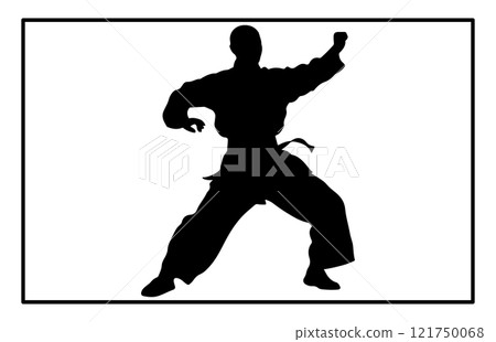 kungfu wushu tai chi silhouettes, Tai Chi Chuan man silhouette kungfu wushu tai chi silhouettes, Tai Chi Chuan man silhouette 121750068