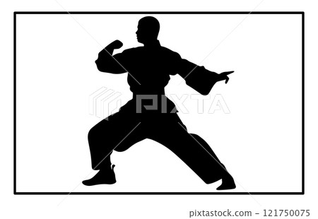 kungfu wushu tai chi silhouettes, Tai Chi Chuan man silhouette kungfu wushu tai chi silhouettes, Tai Chi Chuan man silhouette 121750075