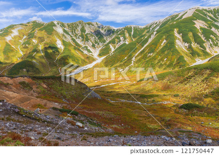 秋天的立山黑部阿爾卑斯山路線~紅葉的室堂平 秋天的立山黑部阿爾卑斯山路線~紅葉的室堂平 121750447