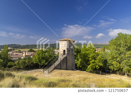 Rock carved hermitage of Saints Justus and Pastor, Olleros de Pisuerga (Iglesia de los Santos Justo y Pastor), Aguilar de Campoo, Castilla y Leon, Spain 121750657