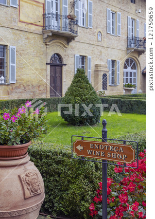 Wine shop, Castello di Razzano castle, Piedmont, Italy Wine shop, Castello di Razzano castle, Piedmont, Italy 121750659