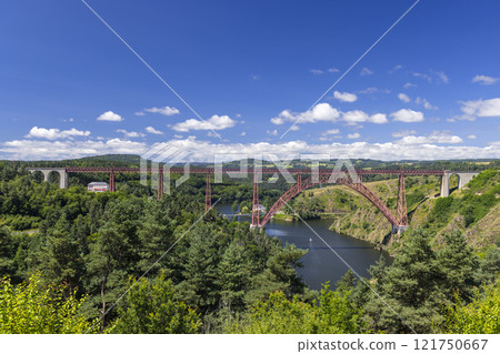 Garabit bridge (Viaduc de Garabit), Cantal, Auvergne-Rhone-Alpes, France 121750667