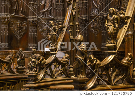 Auch Cathedral (Cathedrale Sainte-Marie d Auch), UNESCO site, Midi-Pyrenees, France 121750790