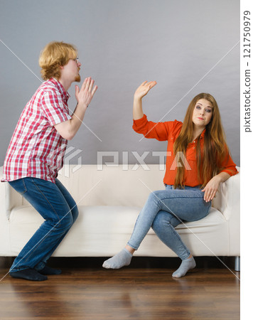Man begging for forgiveness his woman Man begging for forgiveness his woman 121750979