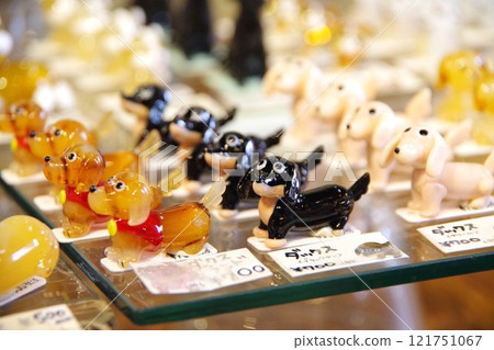 Cute Dachshund Glass Craft Cute Dachshund Glass Craft 121751067