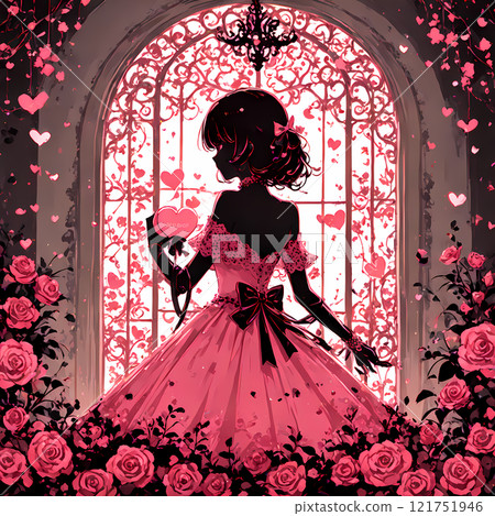 A black girl and a pink room. A Valentine's Day-themed AI art in the style of a shadow puppet A black girl and a pink room. A Valentine's Day-themed AI art in the style of a shadow puppet 121751946