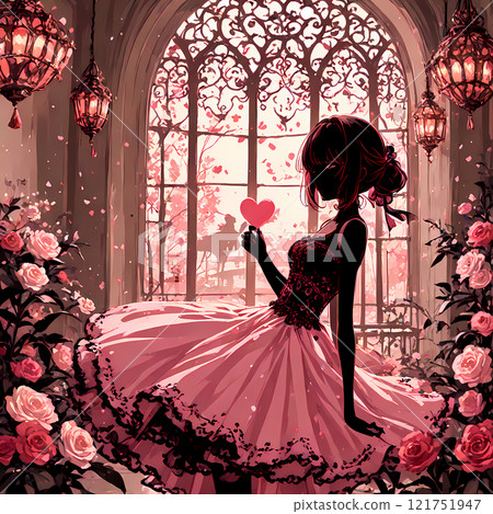 A black girl and a pink room. A Valentine's Day-themed AI art in the style of a shadow puppet A black girl and a pink room. A Valentine's Day-themed AI art in the style of a shadow puppet 121751947