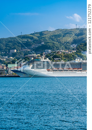 Nagasaki Port Cruise Ship Departure (Adora Mediterranea) from the opposite shore [Nagasaki City] 121752279