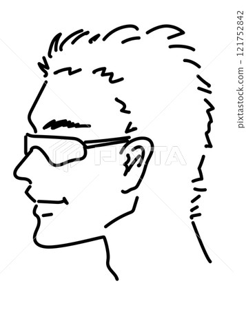 一名男運動員的側圖 一名男運動員的側圖 121752842