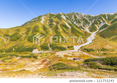 秋天的立山黑部阿爾卑斯山路線~紅葉的雷鳥澤 秋天的立山黑部阿爾卑斯山路線~紅葉的雷鳥澤 121753243