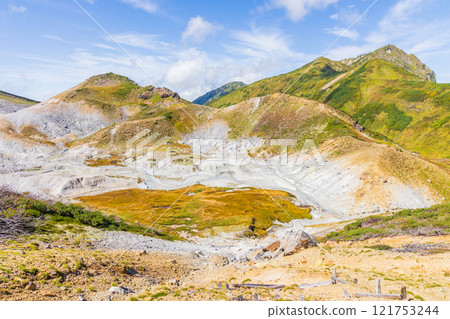 Autumn in the Tateyama Kurobe Alpine Route, Raichozawa and Jigokudani 121753244