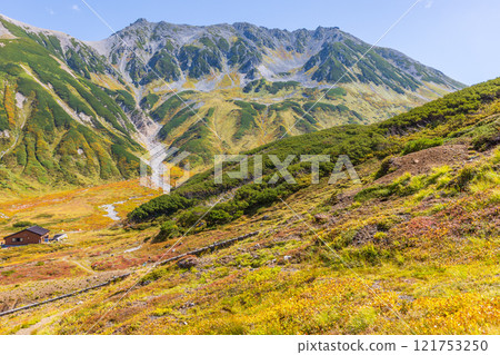 Autumn in the Tateyama Kurobe Alpine Route: Autumn leaves at Raichozawa Autumn in the Tateyama Kurobe Alpine Route: Autumn leaves at Raichozawa 121753250