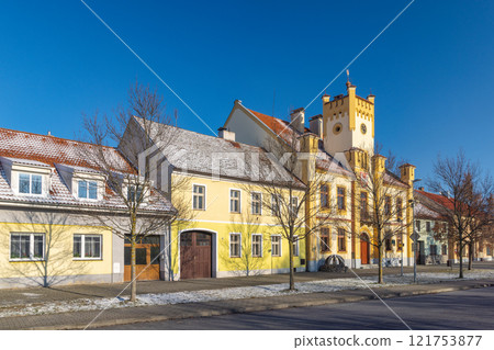 Town hall in Svihov town in Region Pilsen in Czech Republic, Europe. Town hall in Svihov town in Region Pilsen in Czech Republic, Europe. 121753877