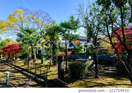 Autumn Japanese garden scenery with clear autumn light as background "Former Hosokawa Gyobu Residence" Bamboo lanterns Limited release Kumamoto City Autumn Japanese garden scenery with clear autumn light as background "Former Hosokawa Gyobu Residence" Bamboo lanterns Limited release Kumamoto City 121754010