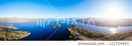 Lake Pedder Landscape in Tasmania Australia 121754403