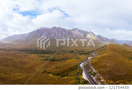 Gordon River Road Landscape in Tasmania Australia 121754430
