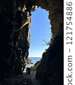 The sea which can be seen from the cave 121754886