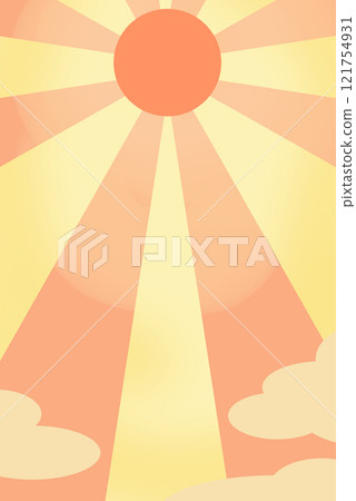 Clouds and sun illustration Clouds and sun illustration 121754931