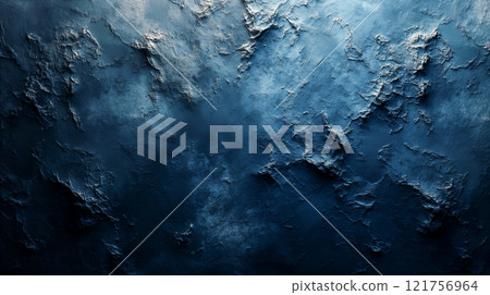 Teal and Gold Textured Surface. Generative AI 121756964