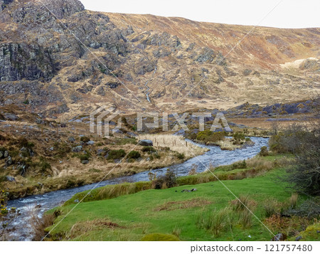 The Gap of Dunloe in County Kerry, Ireland. The Gap of Dunloe in County Kerry, Ireland. 121757480