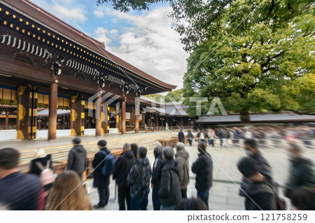 Shrine at the Meiji Shrine Shrine at the Meiji Shrine 121758259
