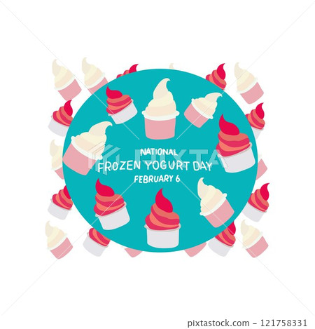 National frozen yogurt day set 121758331