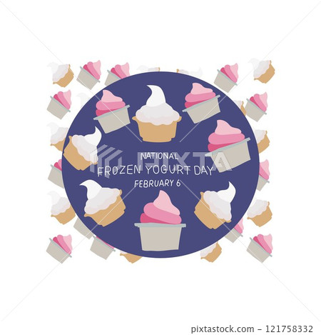 National frozen yogurt day set 121758332