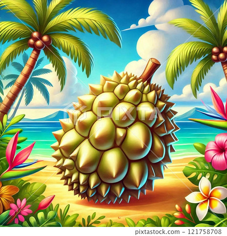 Tropical vibes and durian 121758708