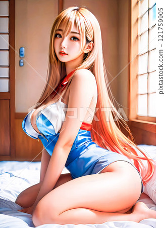 Cheer Taiwan Race Queen Anime Style Girl Japanese Gal Manga Japanese Anime [AI Generated Image] 121759905