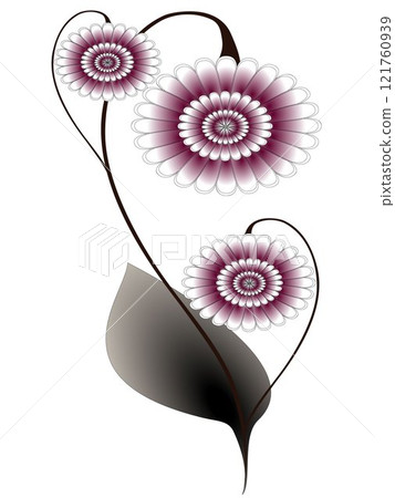 Abstract bouquet of flowers on a white background. Abstract bouquet of flowers on a white background. 121760939