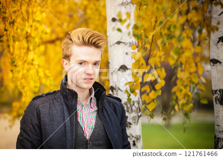 Young handsome man outdoors Young handsome man outdoors 121761466