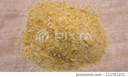 Close-Up of Unflavored Beef Gelatin Powder for Cooking, Baking, and Protein Recipes Close-Up of Unflavored Beef Gelatin Powder for Cooking, Baking, and Protein Recipes 121761872