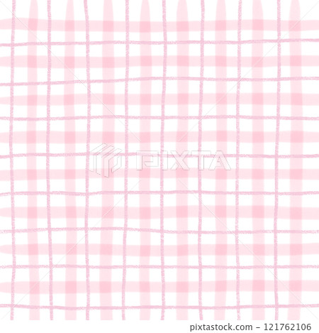 Pink Plaid Gingham Hand Drawn Background Pattern Overlay Pink Plaid Gingham Hand Drawn Background Pattern Overlay 121762106