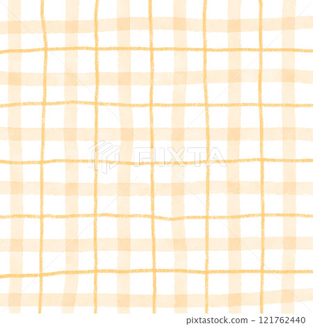 Orange Plaid Gingham Hand Drawn Background Pattern Overlay Orange Plaid Gingham Hand Drawn Background Pattern Overlay 121762440