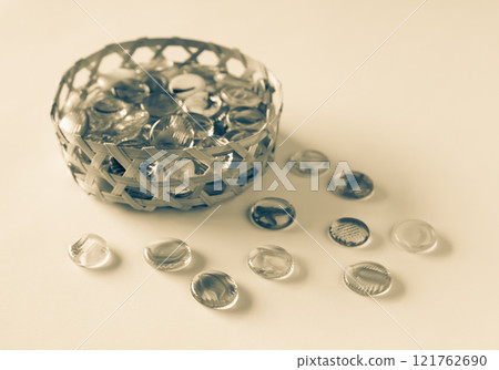 Six-eyed basket toy old game retro 121762690