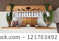 Shinto altar decoration for the New Year 121763492