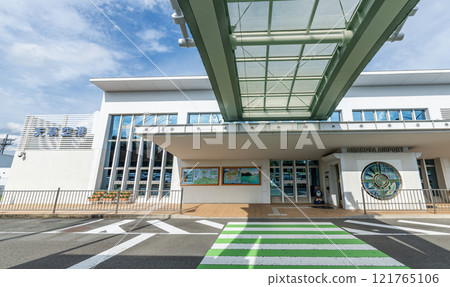 Amakusa Airport on a clear day in Amakusa City, Kumamoto Prefecture 121765106