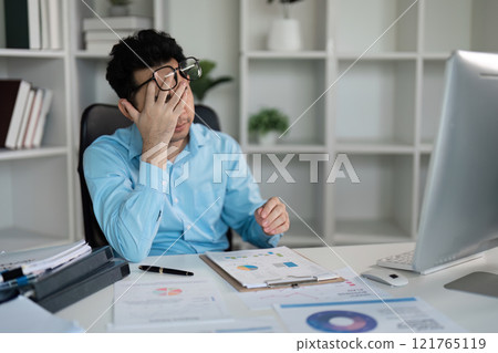 Battling office syndrome a struggling employee's journey in a corporate environment captured in real time Battling office syndrome a struggling employee's journey in a corporate environment captured in real time 121765119