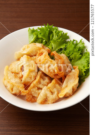 fried gyoza	 121765577