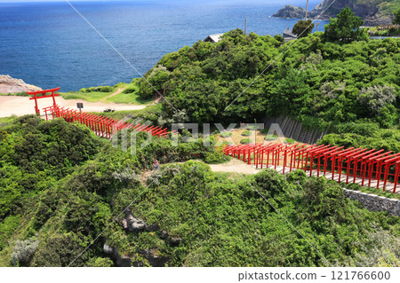 Red Torii Gate Motonosumi Shrine 4015 121766600
