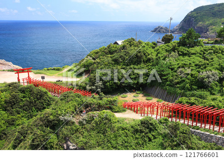 Red Torii Gate Motonosumi Shrine 4018 Red Torii Gate Motonosumi Shrine 4018 121766601