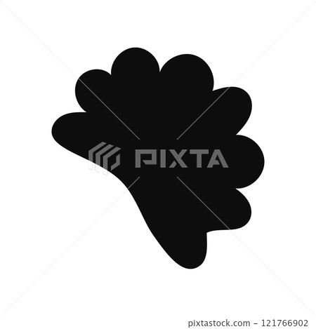 Abstract Spiral Shell Silhouette in Black Vector Format Abstract Spiral Shell Silhouette in Black Vector Format 121766902