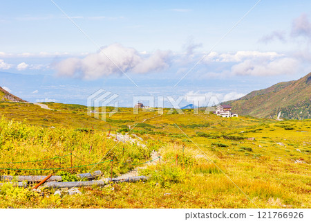 秋天的立山黑部阿爾卑斯山路線~紅葉的室堂平 秋天的立山黑部阿爾卑斯山路線~紅葉的室堂平 121766926