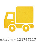 簡單的卡車插畫（金） 121767117