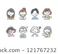 負面女人插畫素材集 121767232