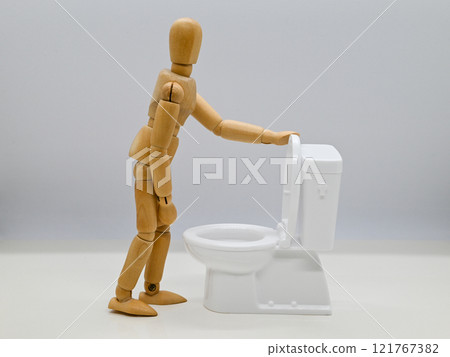 Drawing doll and toilet 121767382