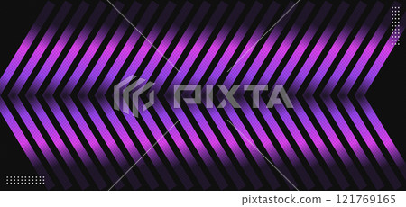 Purple glow lines gradient 3d isolated on black background.Vector illustration 121769165
